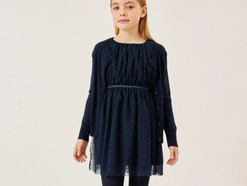 Name It kjole mørk sapphire tone i tone